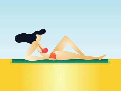 Vacation animation illustration vector
