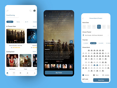 Movie Ticket App UI Design