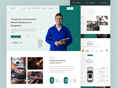 Car Maintenance Landing Page | Zantrik Landing Page Redesign