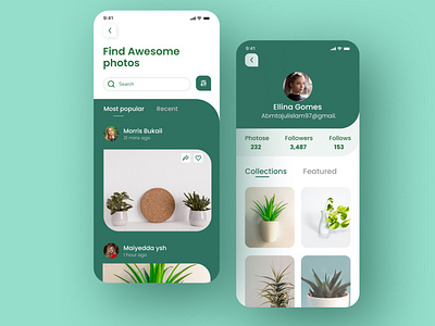 Stock photos Mobile app 2020 trend app branding designer illustration ios app minimal mobile app photography photos stock photo template tajul tajulislam ui ux