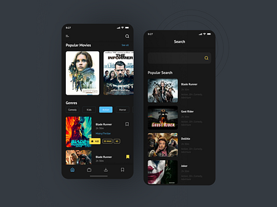 Movie Streaming App by Tajul Islam on Dribbble