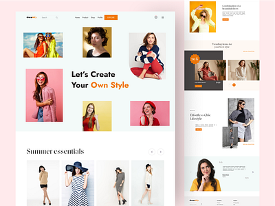 Fashion website design