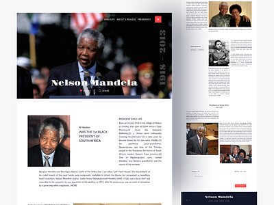 N. Mandela blog post blog blog post magazine story ui exploration