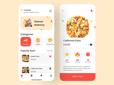 Pizza delivery app