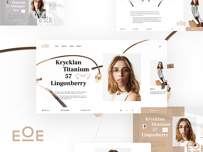 EOE Eyewear Redesign clean commerce dribbble fresh glasses modern redesign shop trend ui ux