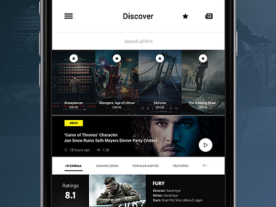 IMDb Redesign Discover Page