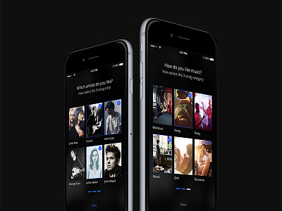 Beat Startup Music App UI Kit app black dribble iphone kit music song ui