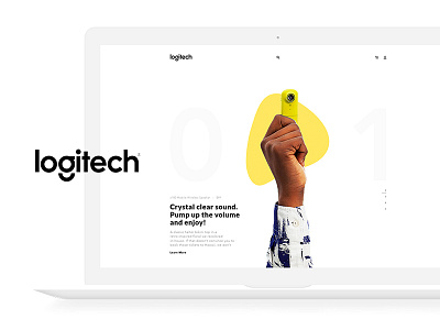 Logitech Website Concept Design clean logitech simple redesign ui ux