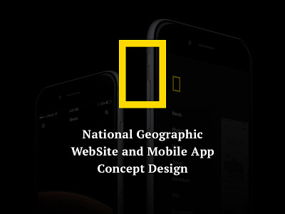 National Geographic Concept Design app concept dark design dribbble national geographic nature ui ux wild