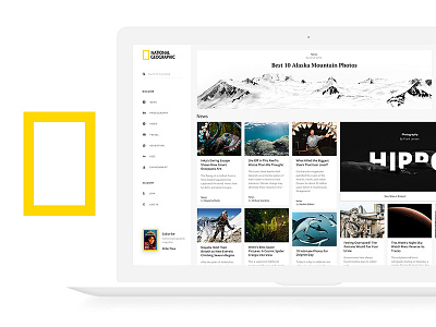 National Geographic Concept Design app concept dark design dribbble geographic national nature ui ux wild