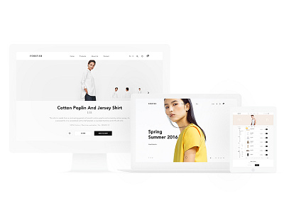 Forever Fashion Theme UX / UI