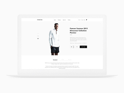 Forever Fashion Theme UX / UI ( Product Detail Page ) clean clothing dress ecommerce modern psd shopping sketch