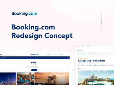 Booking Redesign Website Concept booking clean hotel modern ui ux