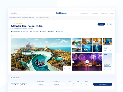 Booking Redesign Website Concept_Hotel Detail Page booking clean dribbble fresh hotel motel ui ux