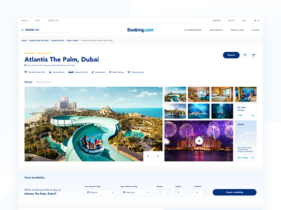 Booking Redesign Website Concept_Hotel Detail Page