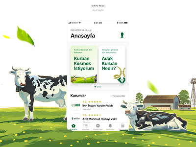 Adak Kurban iOS App animals app app design clean design dribbbble dribbble fresh ios modern nature trend 2019 ui ux