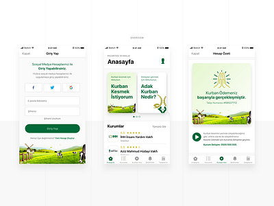 Adak Kurban iOS App 2019 animal app clean cow dribbble modern trend ui ux