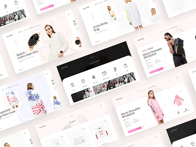 Calvin Klein Redesign Concept Project bags calvin klein clean clothing dress dribbble fresh modern shoes ui ux