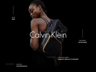 Calvin Klein Redesign Concept Project calvin klein card clean clothing dress dribbble fresh modern shop simple ui ux