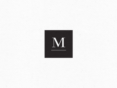 Moda In vitro fashion logo logotype m moda symbol typography