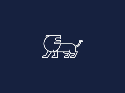 Lion Isotype icon isotype lion pictogram