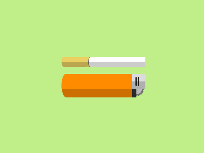 Let's have a smoke cigarette illustration lighter smoke