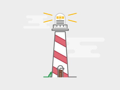 Lighthouse icon illustration lighthouse vector