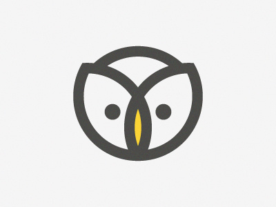 Hibou icon logo logomark owl symbol