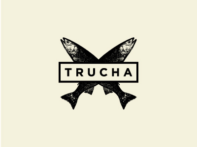 Trucha fish fishing logo logotype trout