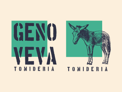 GENOVEVA burro donkey food logo logotype mexican mexican food mexicano mexico restaurante
