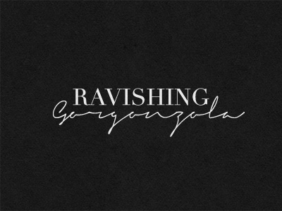 Ravishing Gorgonzola black blog fashion girls identity internet logo logotype mexico typography white