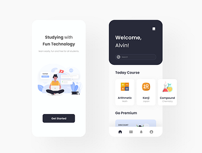 FunTech | Mobile Apps Design app branding colorfull design flat illustration mobile portfolio ui ux