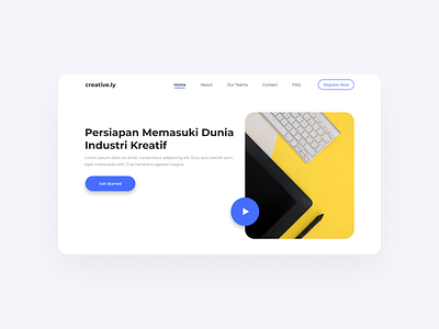 creative.ly | Web Design branding colorfull design flat minimalism portfolio ui ux vector webdesign