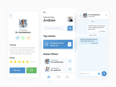 CEKDOKTER | Mobile Apps Design app blue branding design doctor doctor app flat minimalism mobile simple ui ux