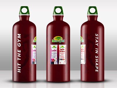 Hit The Gym (Water bottle) design design product productdesign