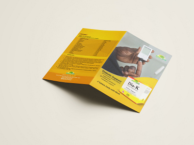 Half Fold Brochure Dia K cover branding design flyer design corporate graphics visual design