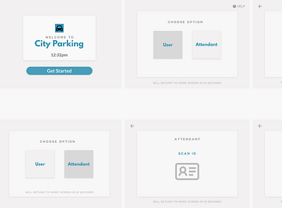 Parking Meter Wireframe branding design ui web wireframe