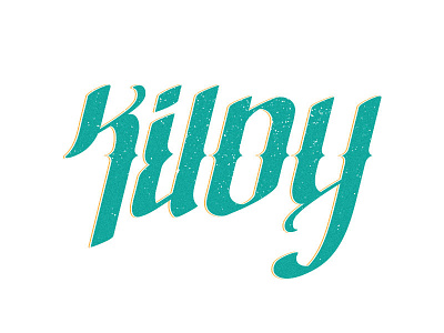 Kiloy X Karl ambigram branding lettering logo personal typography
