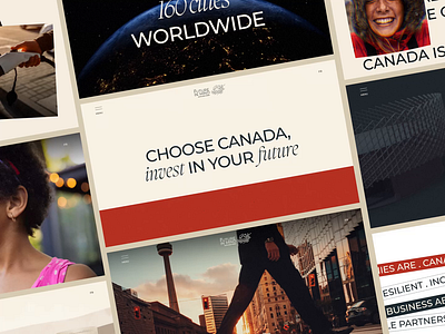 Expo Dubai 2020 - Canada experience (Overview) after effects animation design graphic design landing page minimal motion prototype typography ui ux web design webdesign