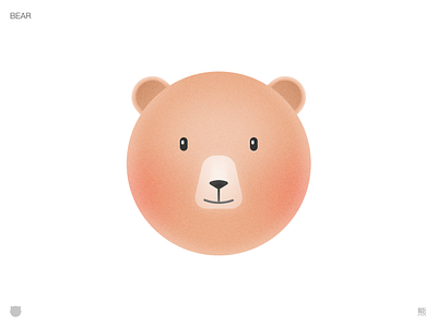 Bear icon illustration ui