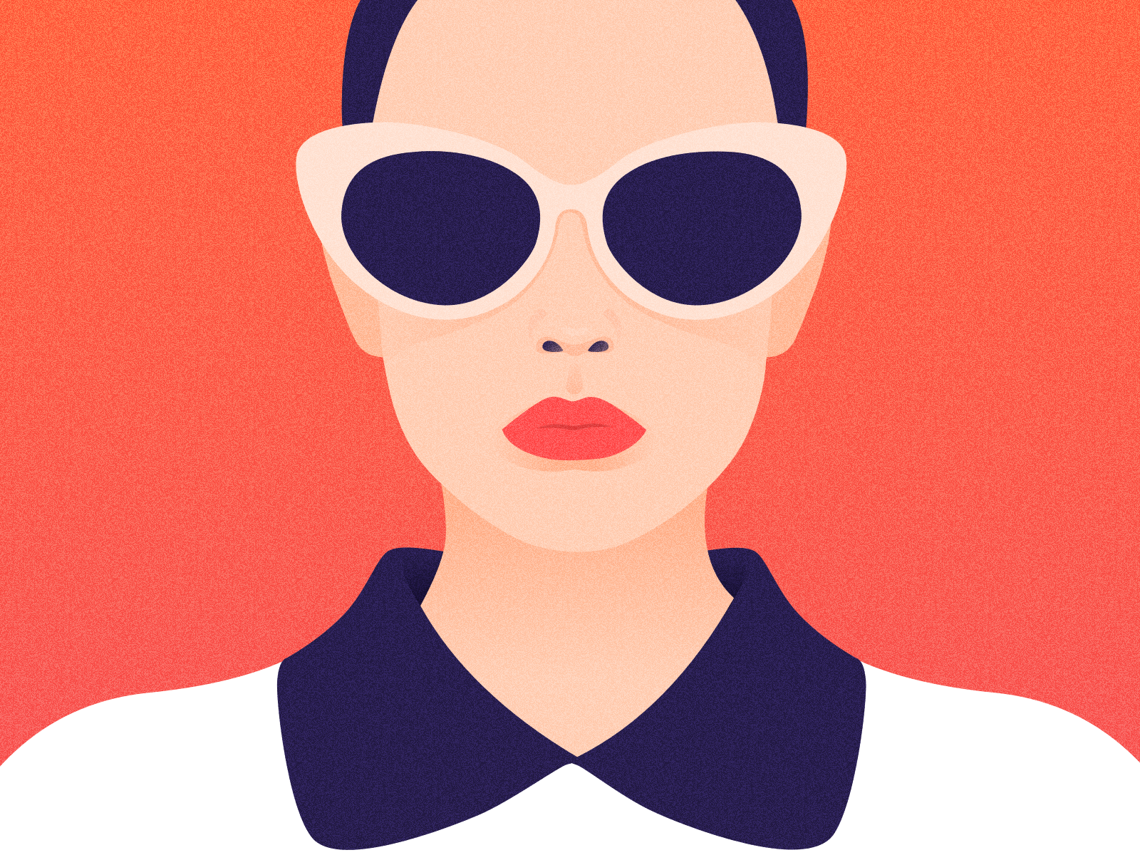 Gril illustration by Bing Lee on Dribbble