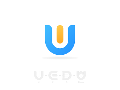 UED design graphic logo u