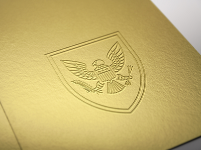 EAGLE SHIELD GOLD design eagle graphic design logo shield