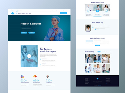 Health and Medical landing page