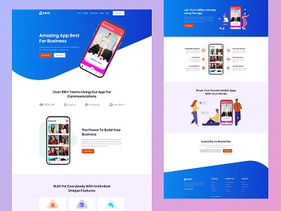 Mobile App Landing page app design clean creative illustration landing page mobile app design mobile apps ui ui design ui ux design