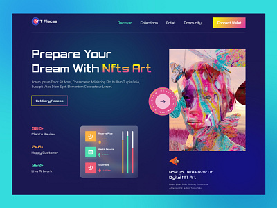 Web Design for NFT Marketplace