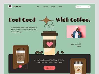 Coffee Product landing page