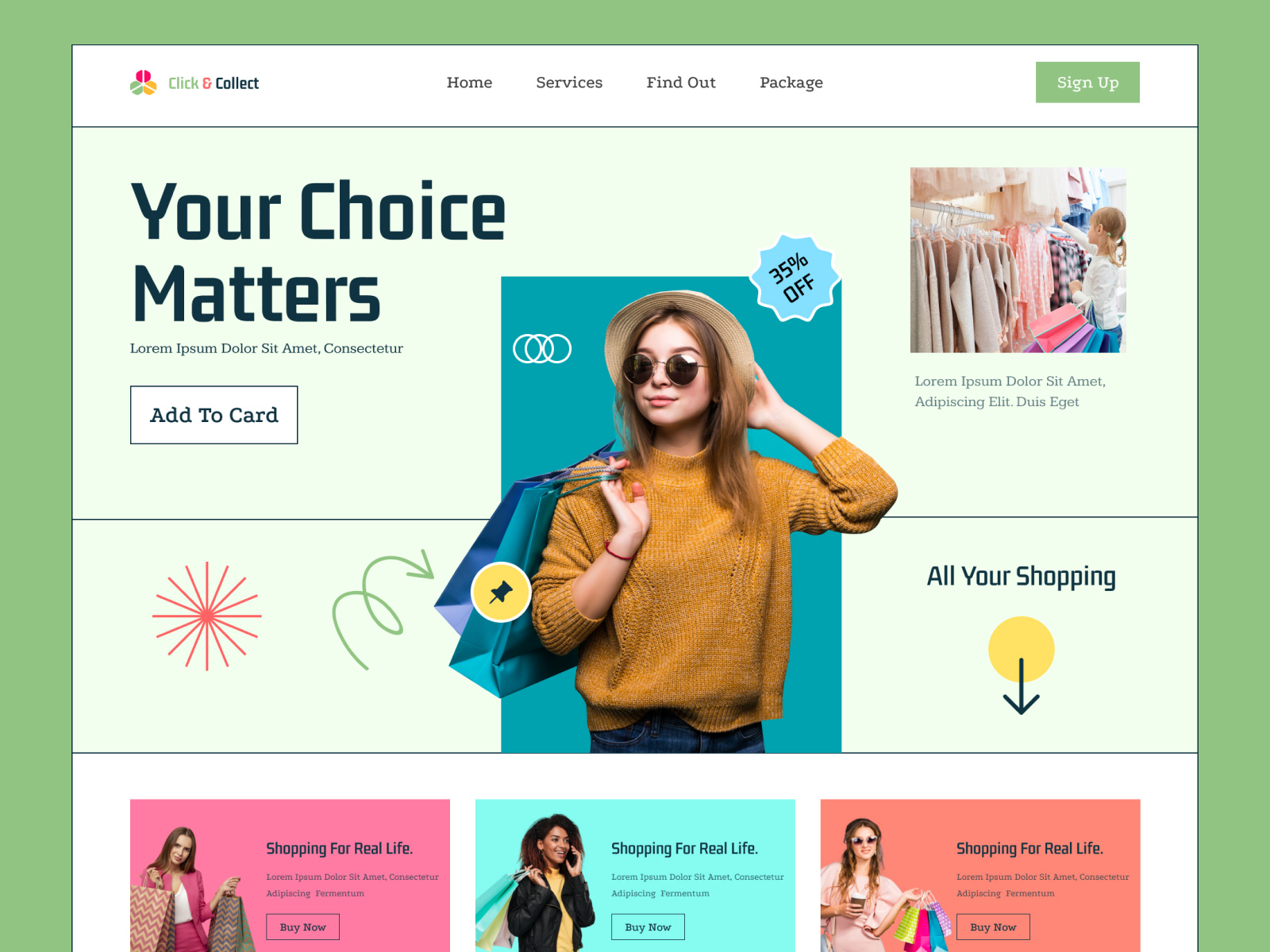 Online Shop Landing Page by Nurunnabi on Dribbble