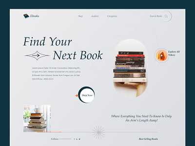 Book Online Store Landing Page