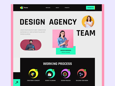Design Agency Website agency creative design digital agency landing page startup team ui ui design uiux web website